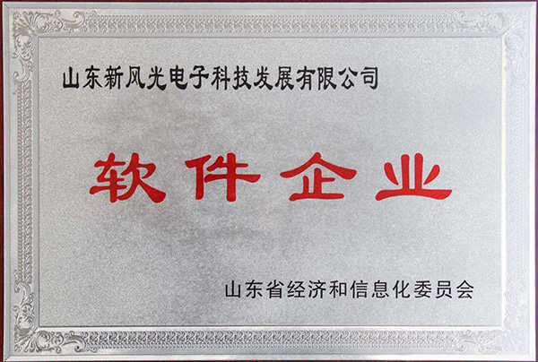九游会游戏电子公司顺利通过2013年山东省软件企业认证